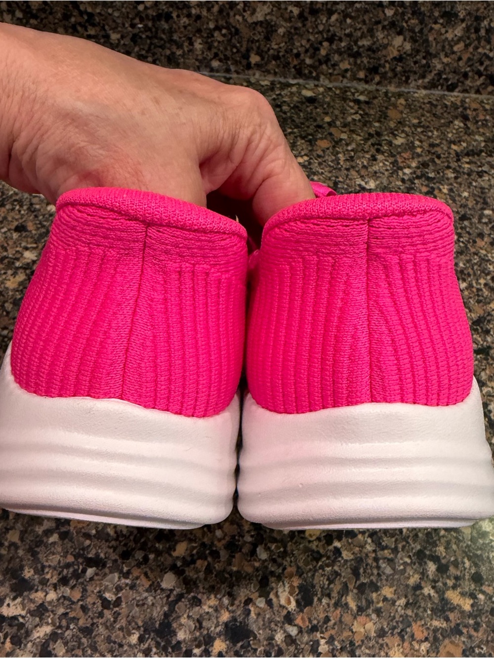 Skechers Women's Pink Slip-On Stretch Knit Walking Shoes new 8.5 - Picture 8 of 8